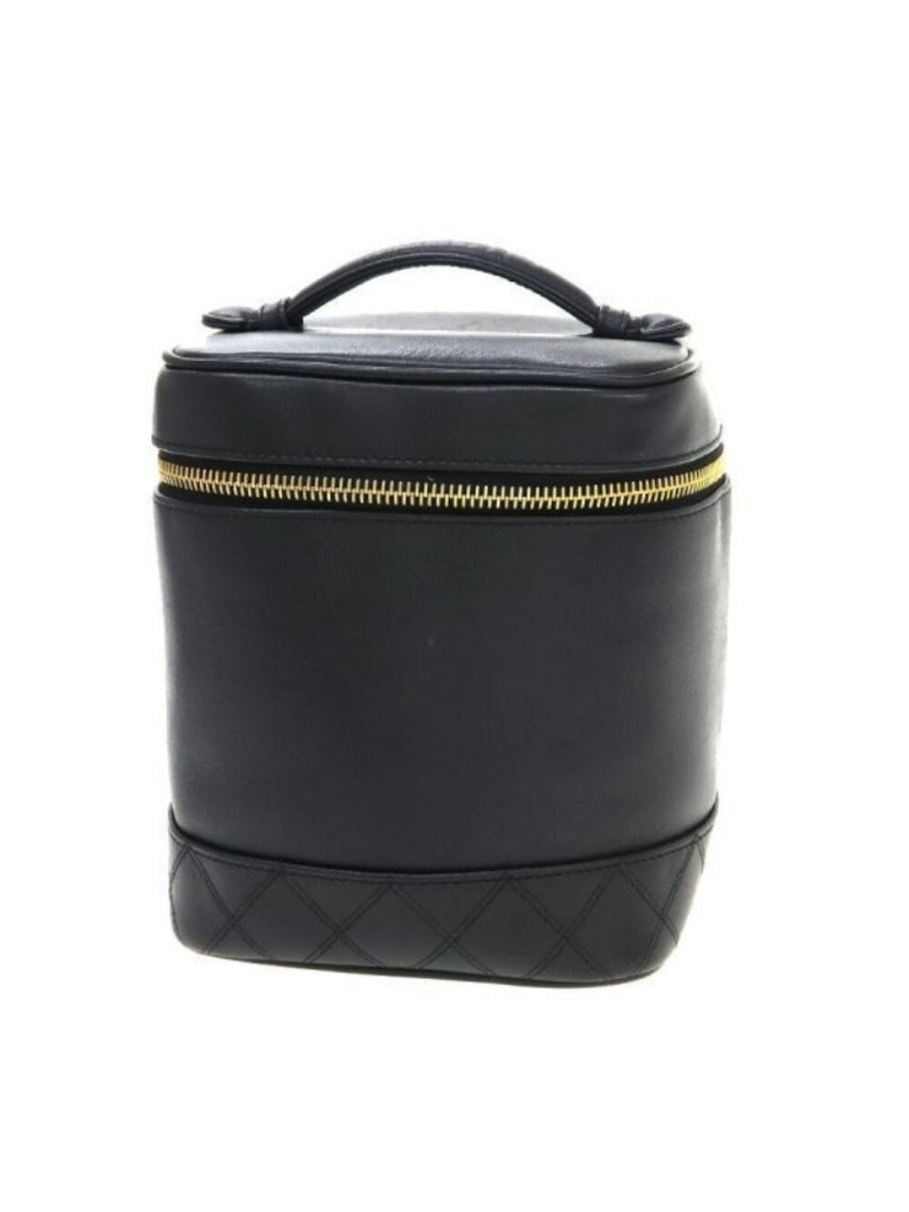 Chanel Bicolor Vanity Bag Black